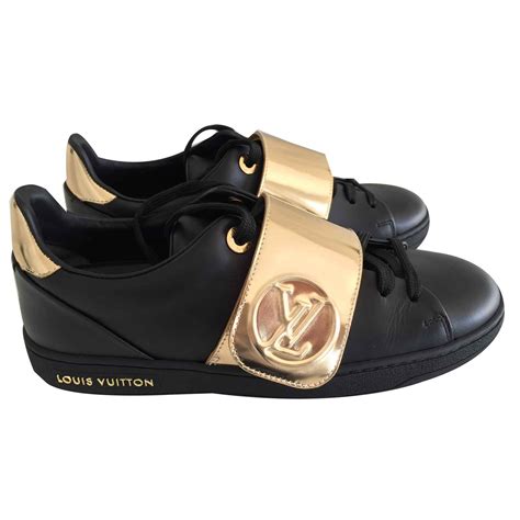 louis vuitton black shoes womens|Frontrow Sneaker .